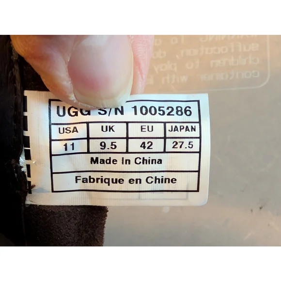 UGG Emalie Brown Leather Shearling Insole Wedge Boot 1005286 Women’s Size 42/11 - Picture 10 of 11